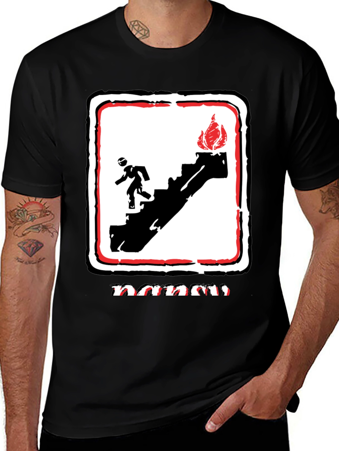 Emergency Exit Graphic T-Shirt