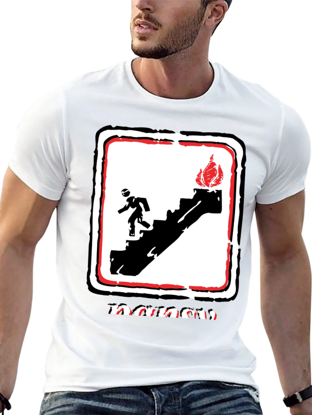 Emergency Exit Graphic T-Shirt