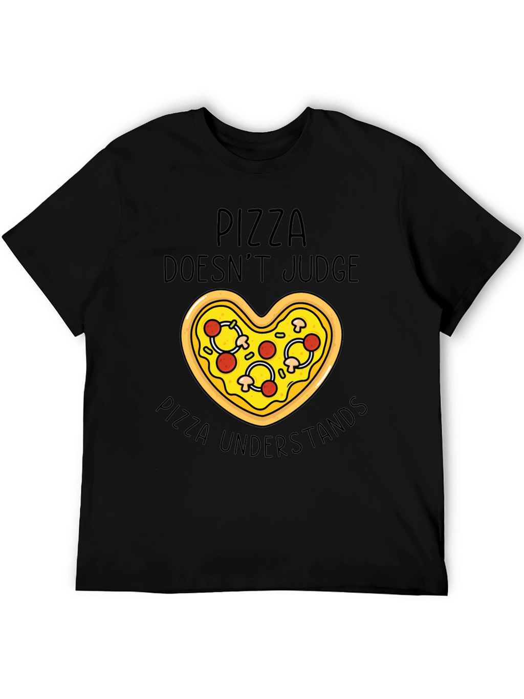 Pizza Lovers Tee: Pizza Doesnt Judge T-Shirt