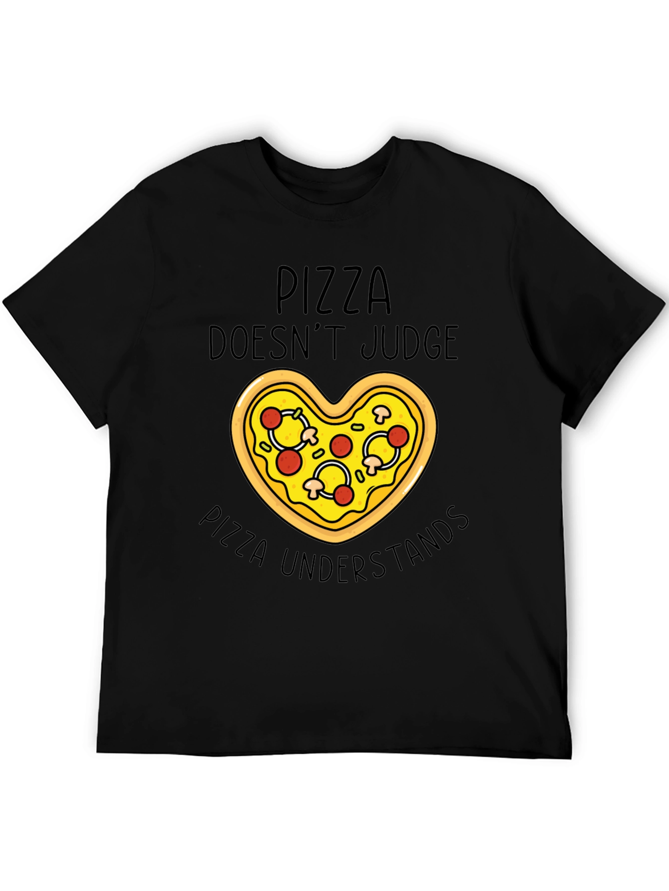 Pizza Lovers Tee: Pizza Doesnt Judge T-Shirt