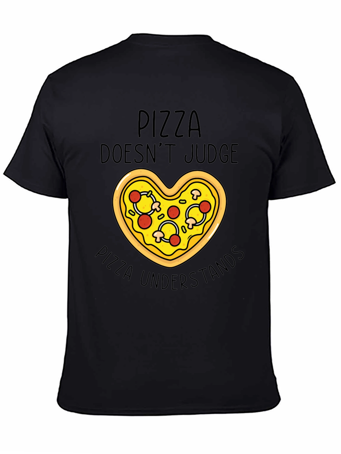 Pizza Lovers Tee: Pizza Doesnt Judge T-Shirt