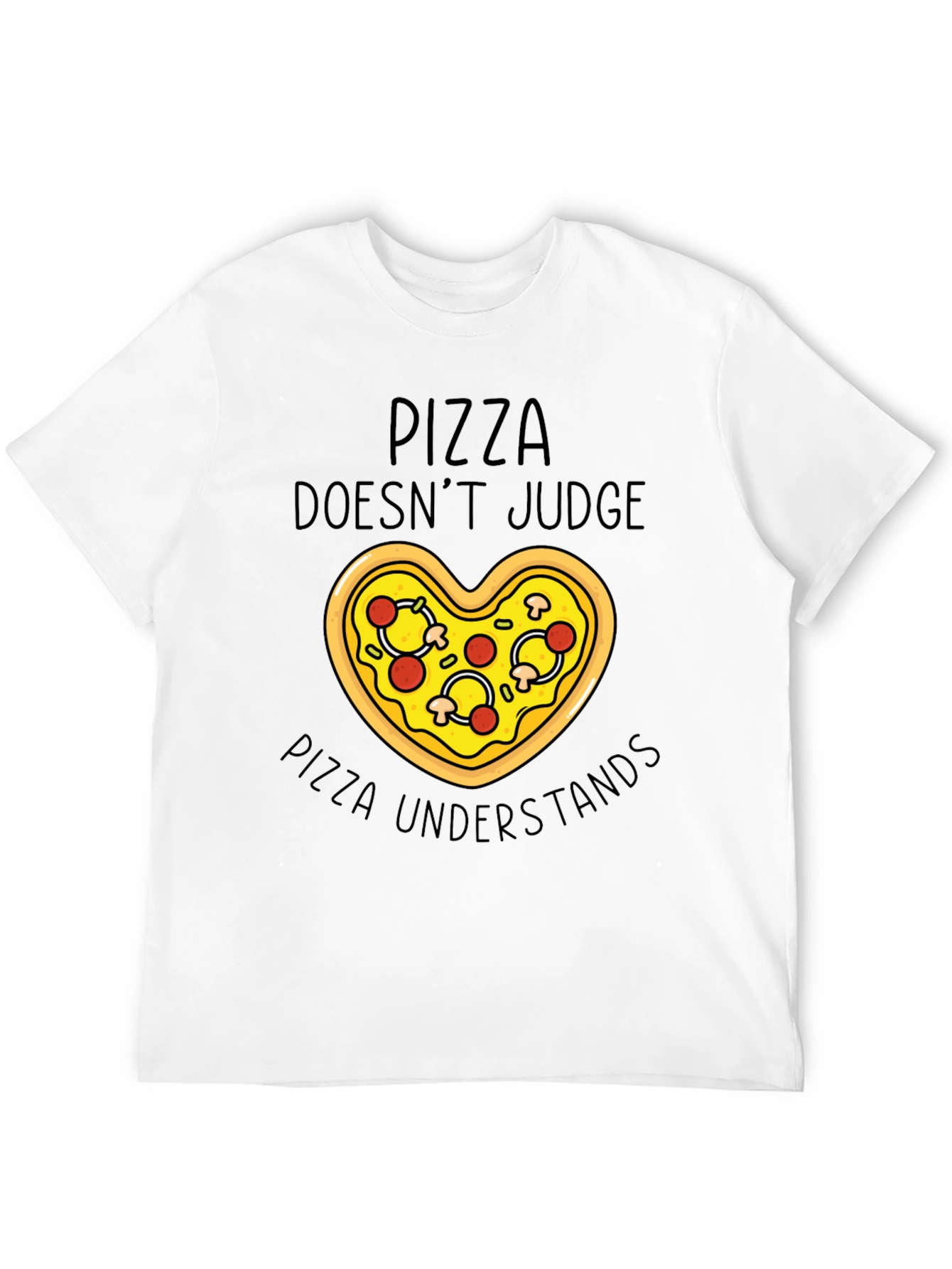 Pizza Lovers Tee: Pizza Doesnt Judge T-Shirt