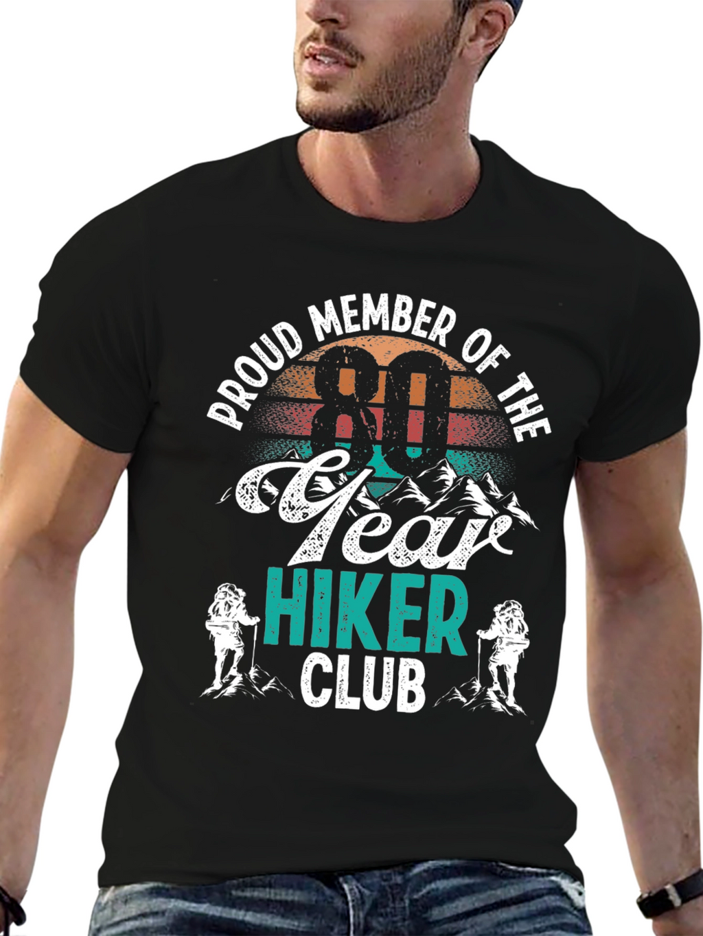 80 Year Hiker Club T-Shirt