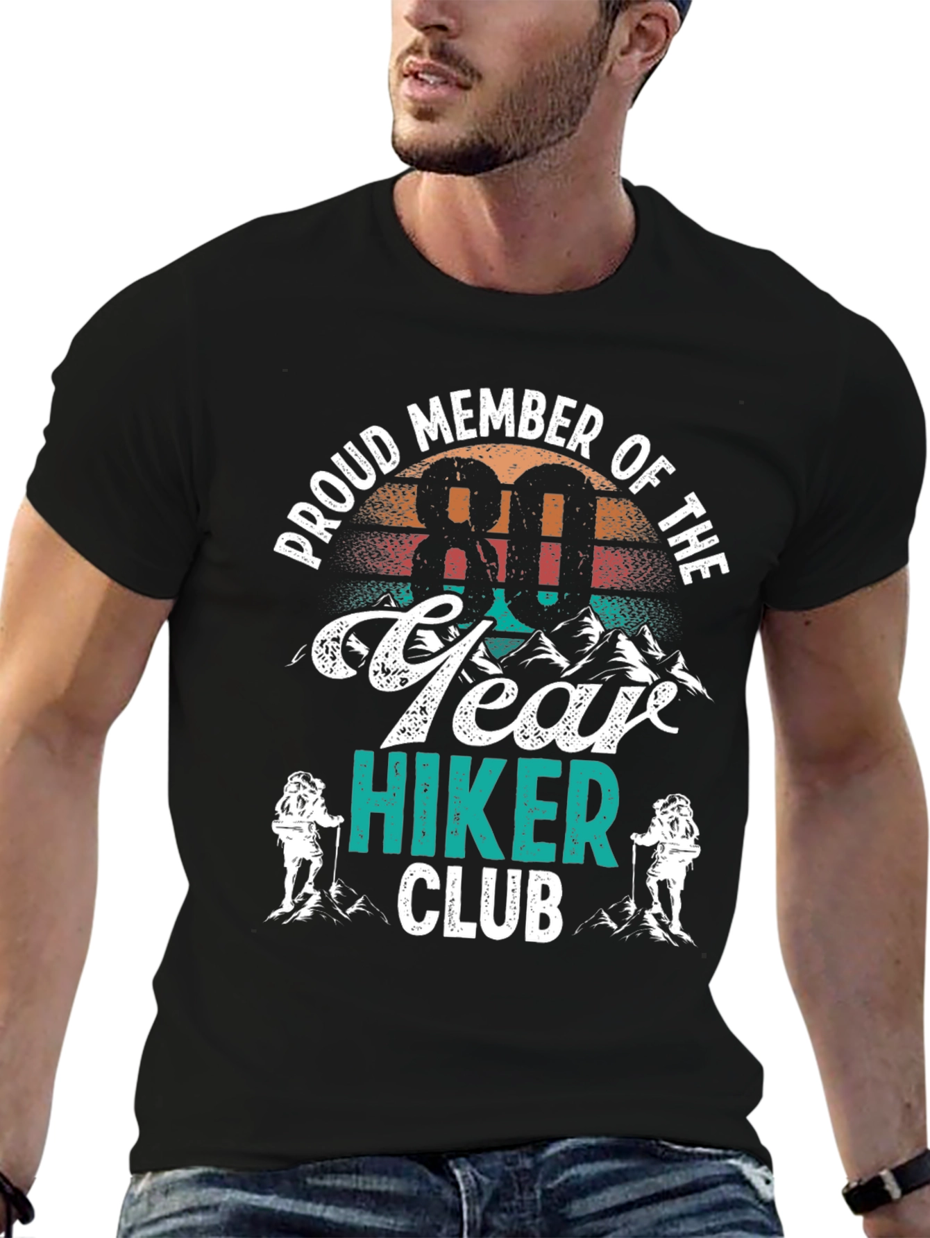 80 Year Hiker Club T-Shirt