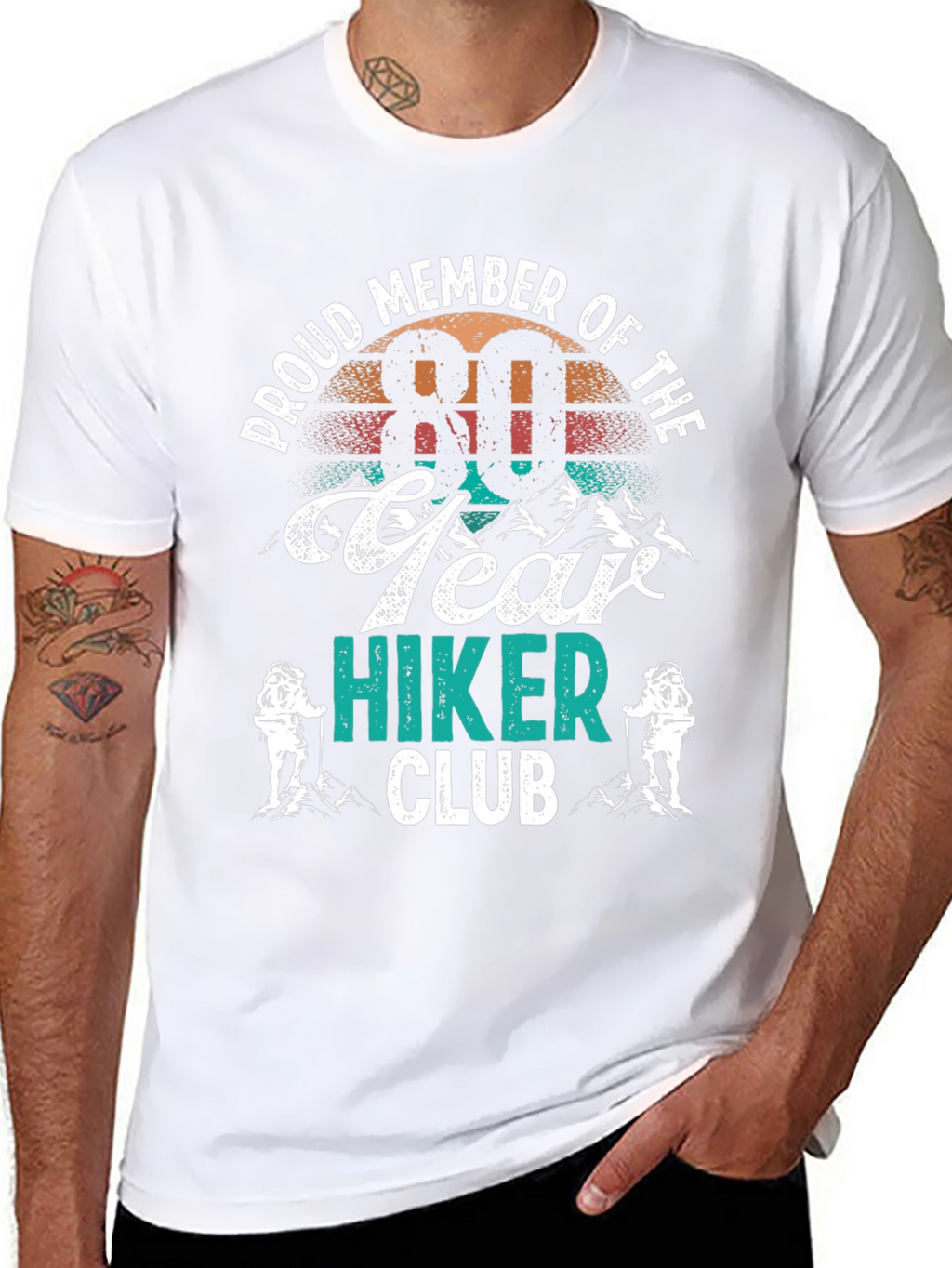 80 Year Hiker Club T-Shirt