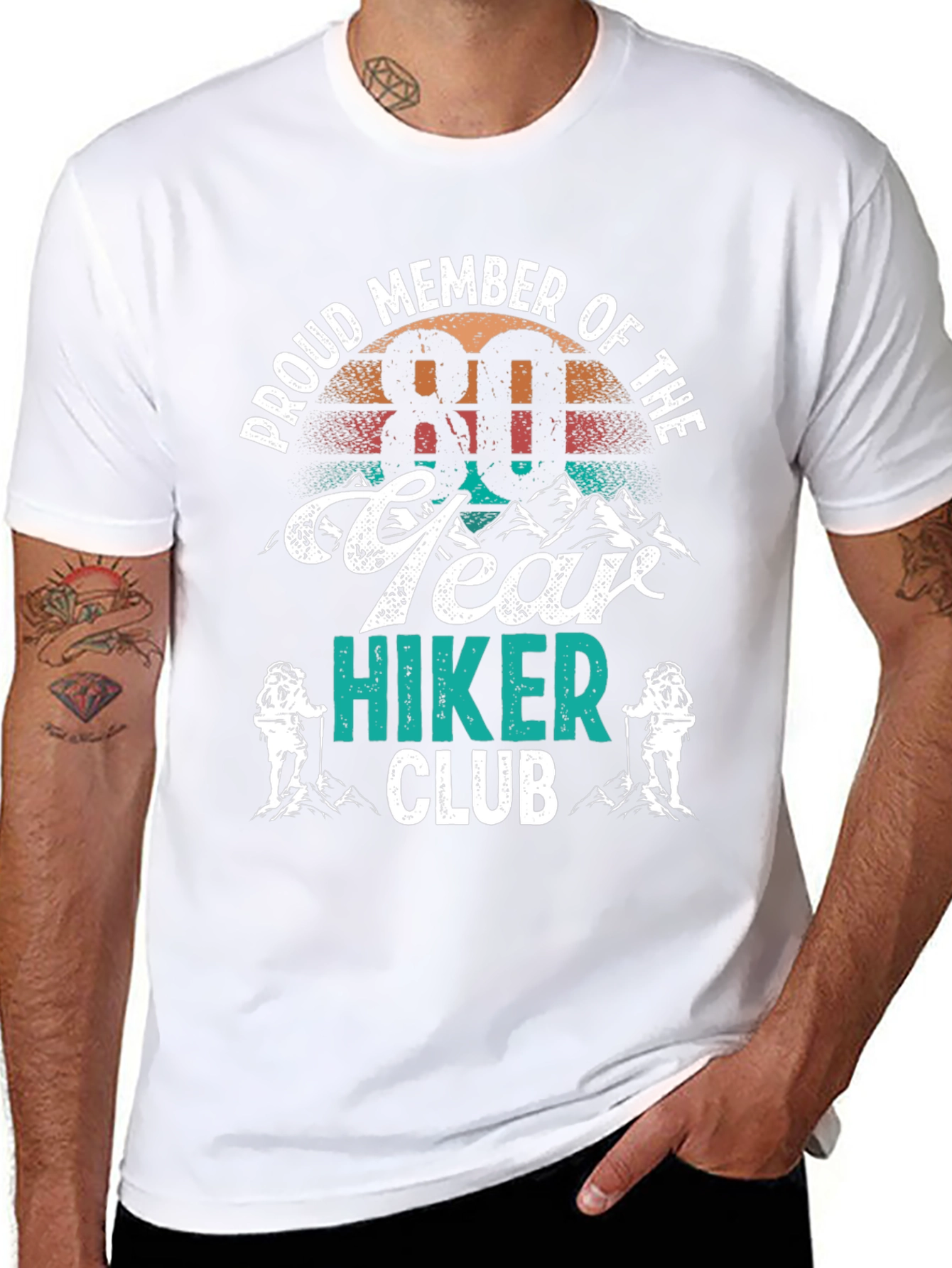 80 Year Hiker Club T-Shirt