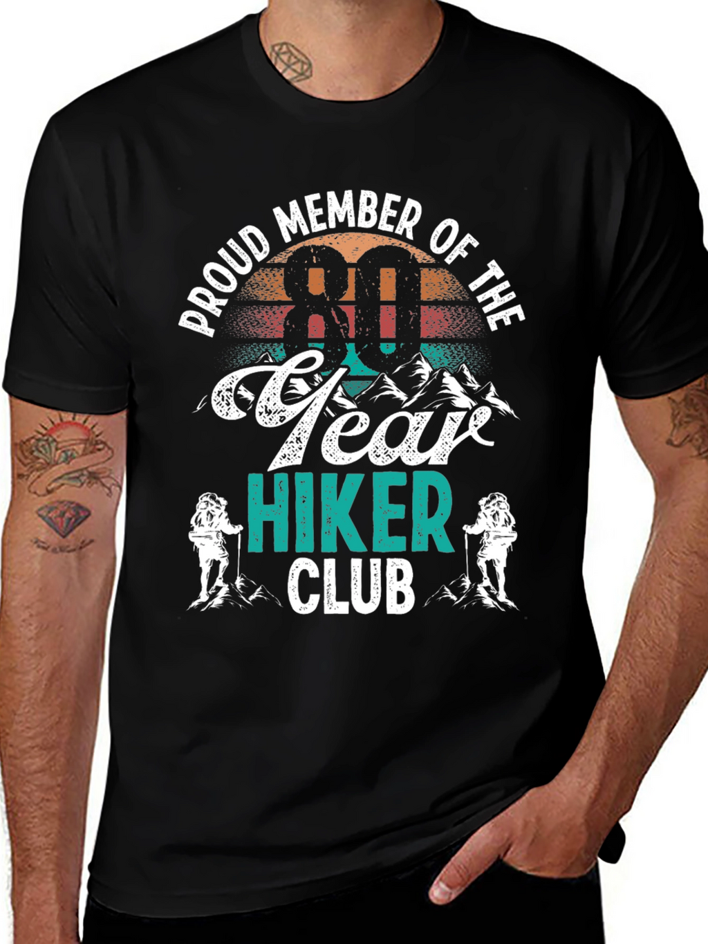 80 Year Hiker Club T-Shirt