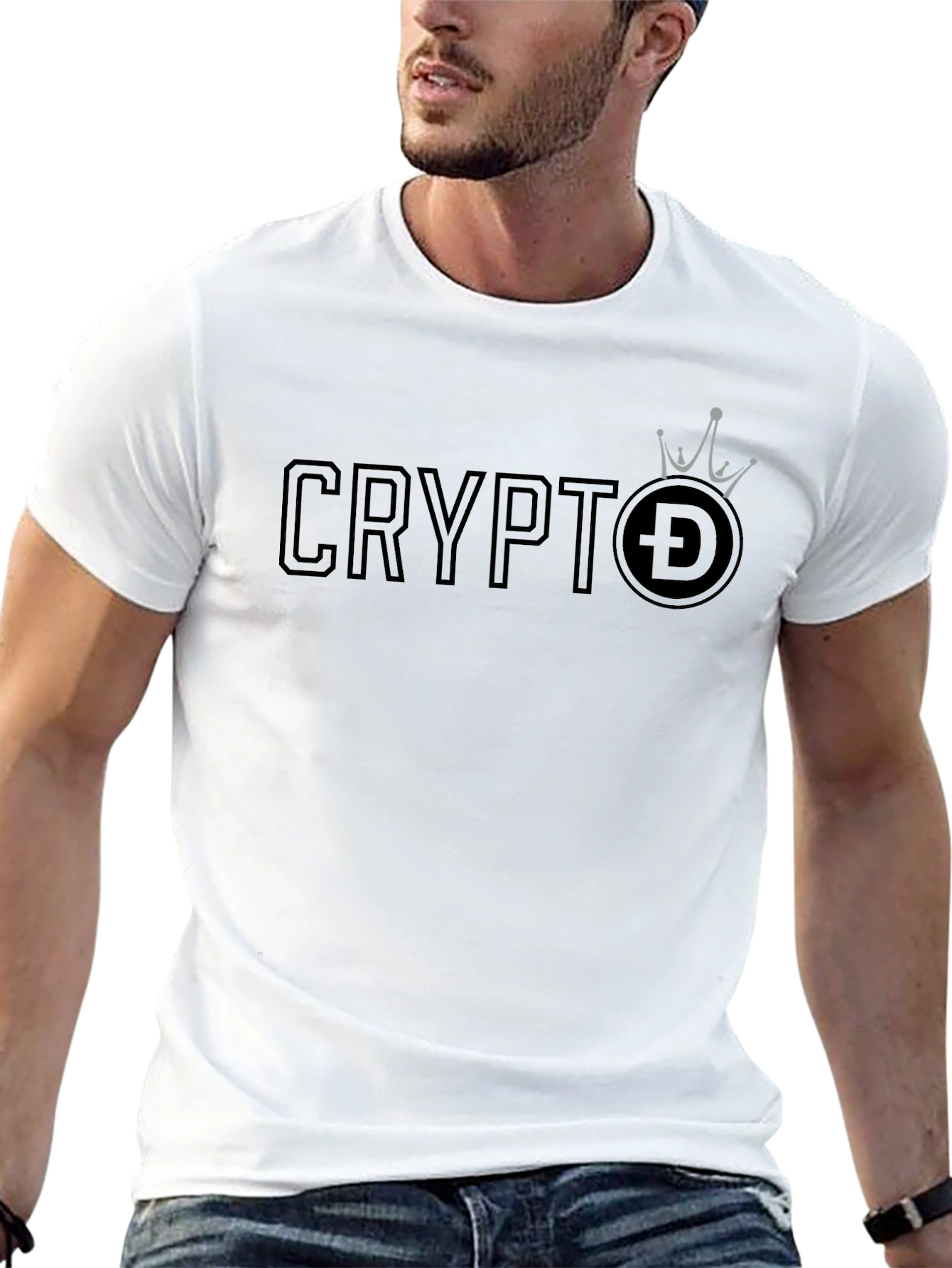 Crypto Doge Crown T-Shirt – Stylish Crypto Lover Graphic Tee