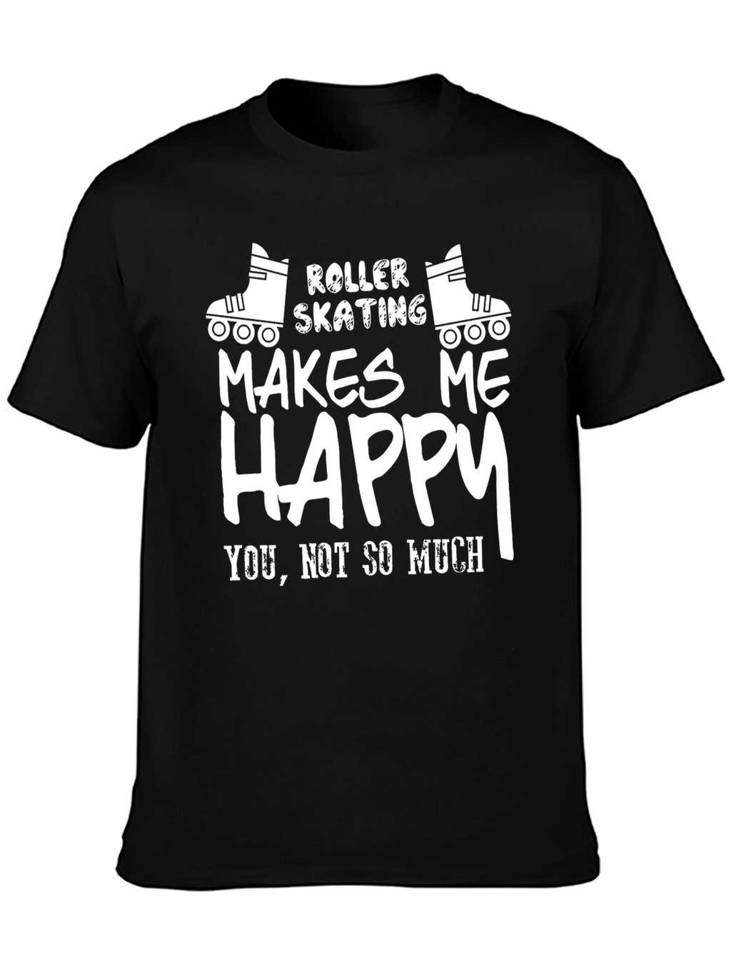Roller Skating Makes Me Happy Graphic T-Shirt