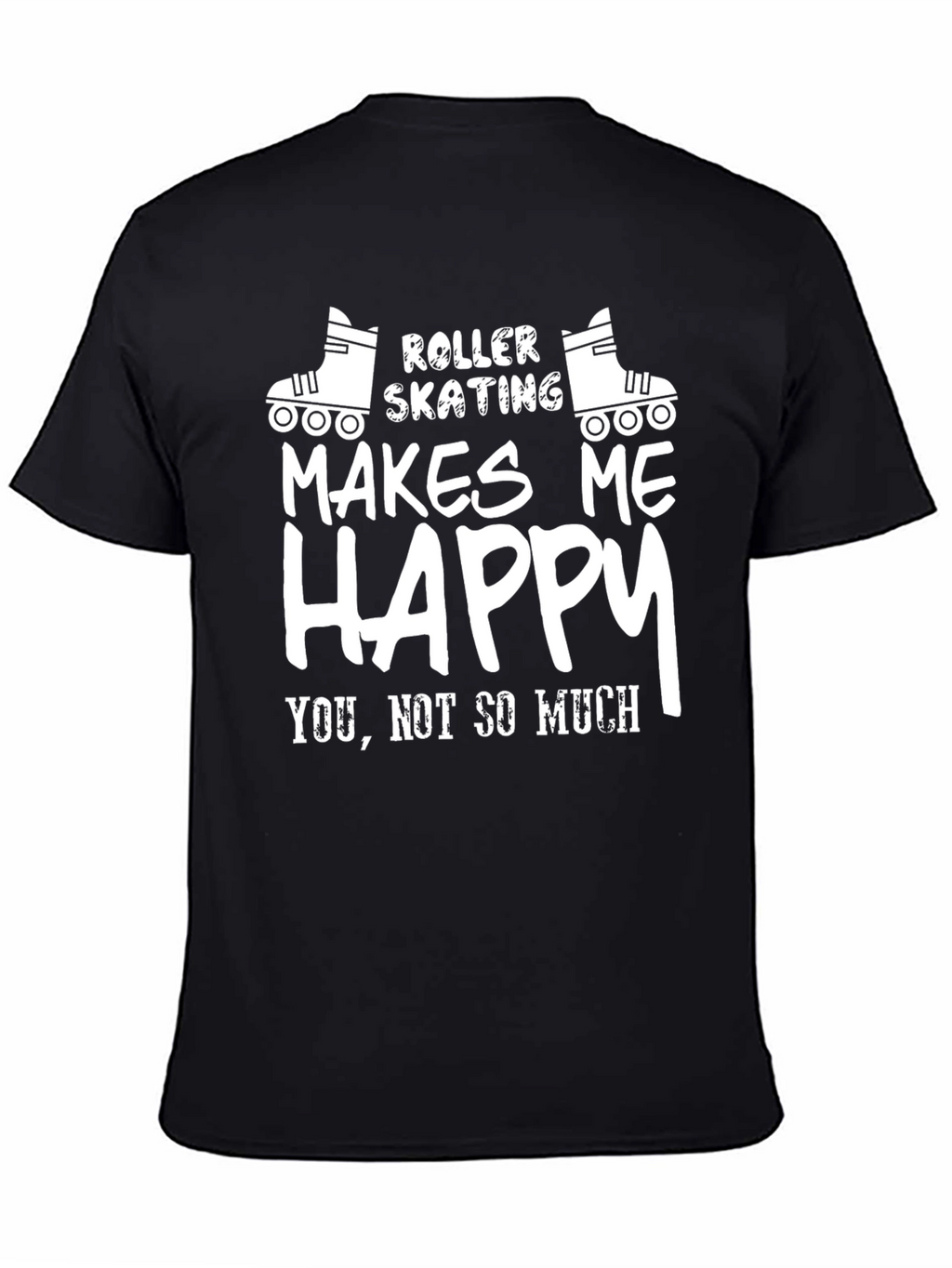Roller Skating Makes Me Happy Graphic T-Shirt