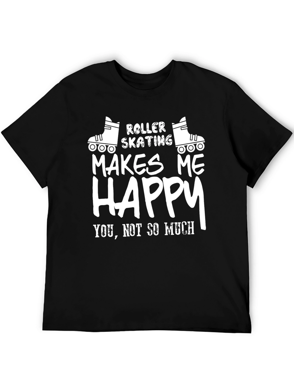 Roller Skating Makes Me Happy Graphic T-Shirt