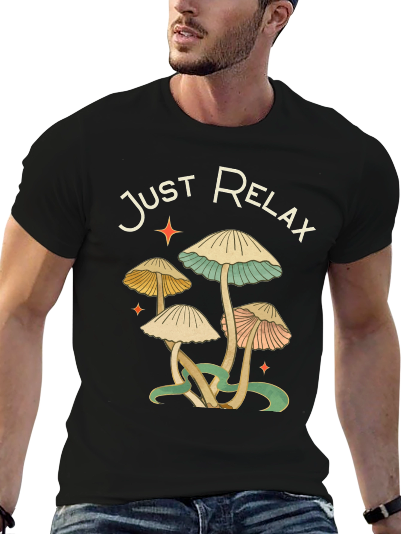 Just Relax Mushroom Graphic Tee