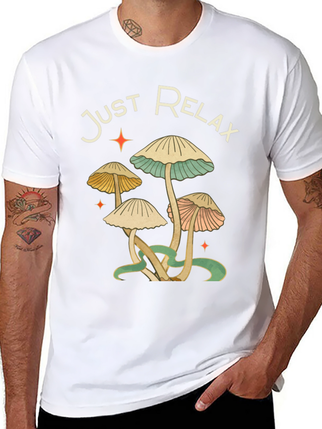 Just Relax Mushroom Graphic Tee