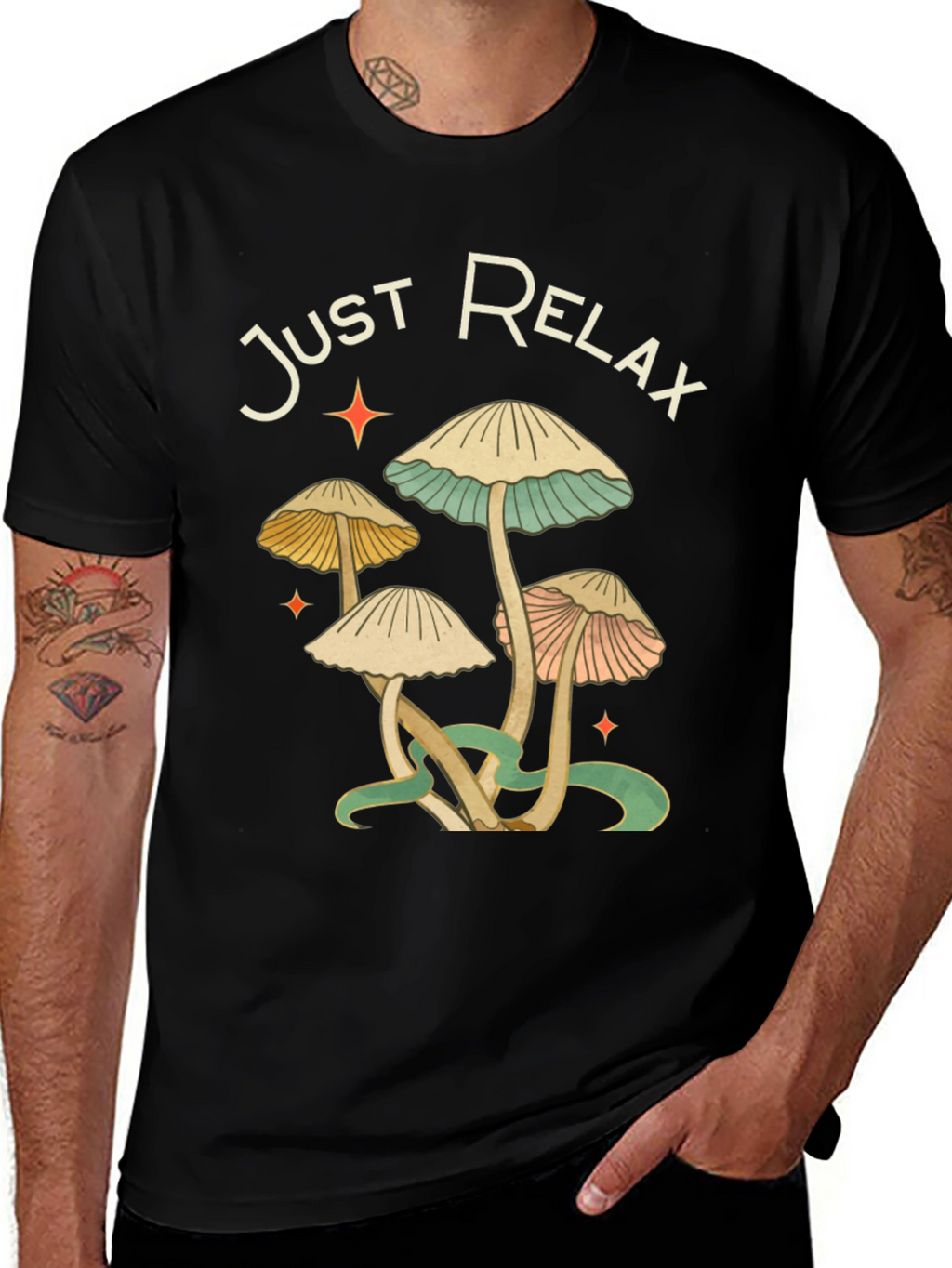 Just Relax Mushroom Graphic Tee