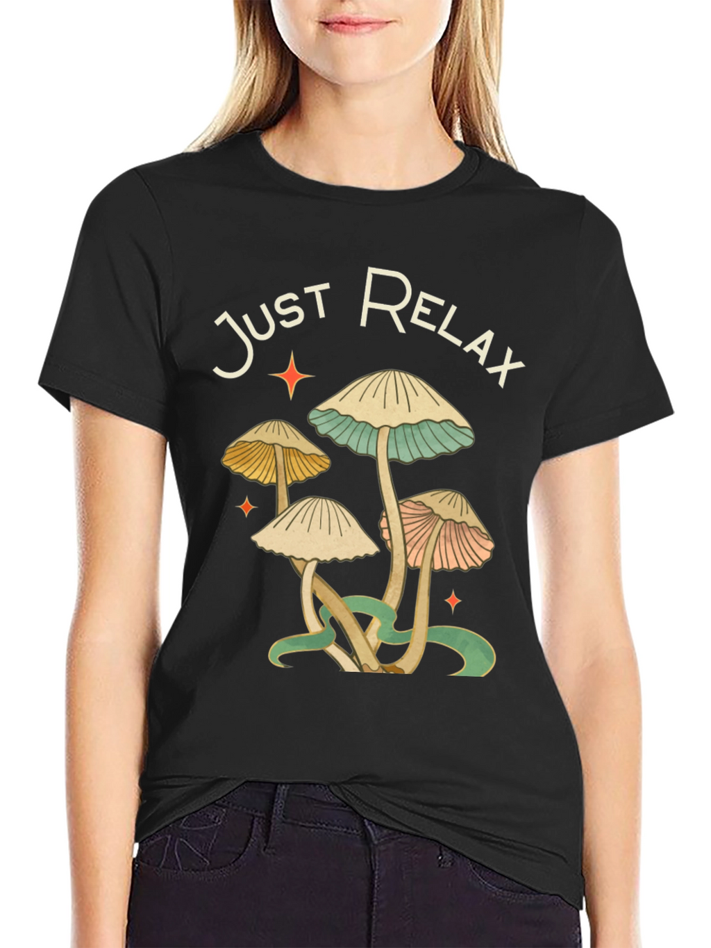 Just Relax Mushroom Graphic Tee