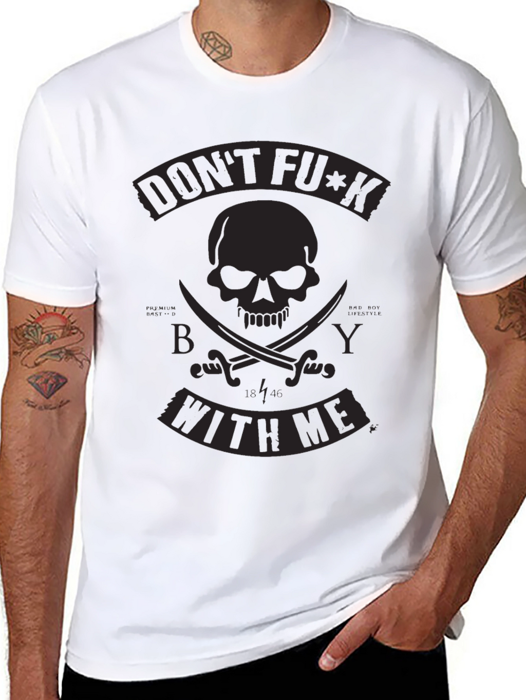 Dont F*ck With Me Pirate Skull T-Shirt