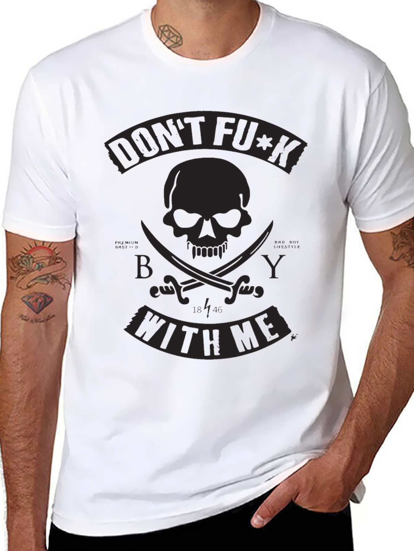 Dont F*ck With Me Pirate Skull T-Shirt