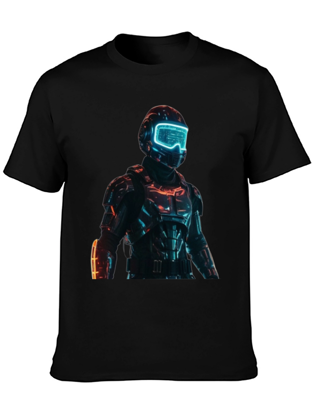 Sci-Fi Armor T-Shirt - Futuristic Design