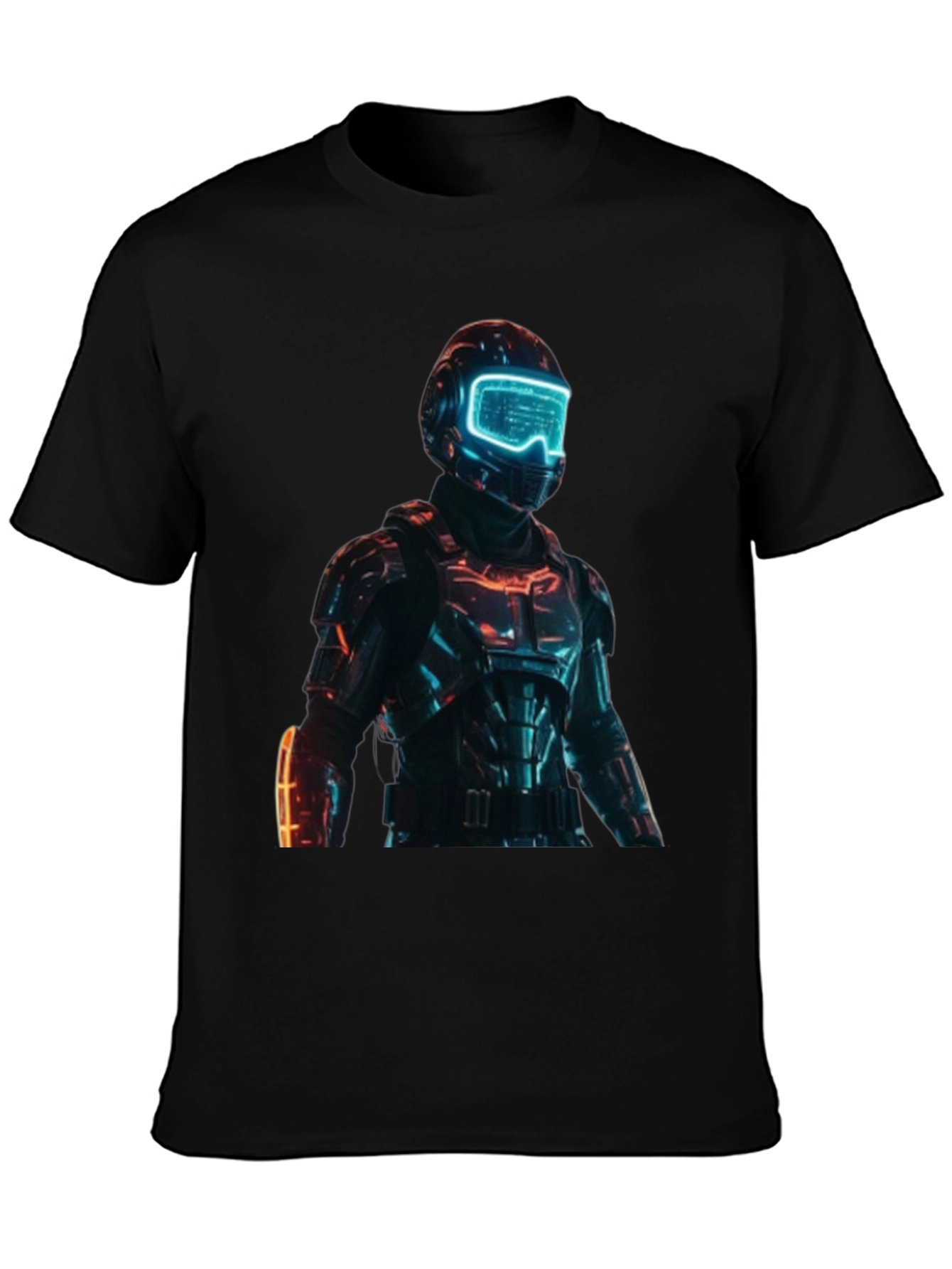 Sci-Fi Armor T-Shirt - Futuristic Design