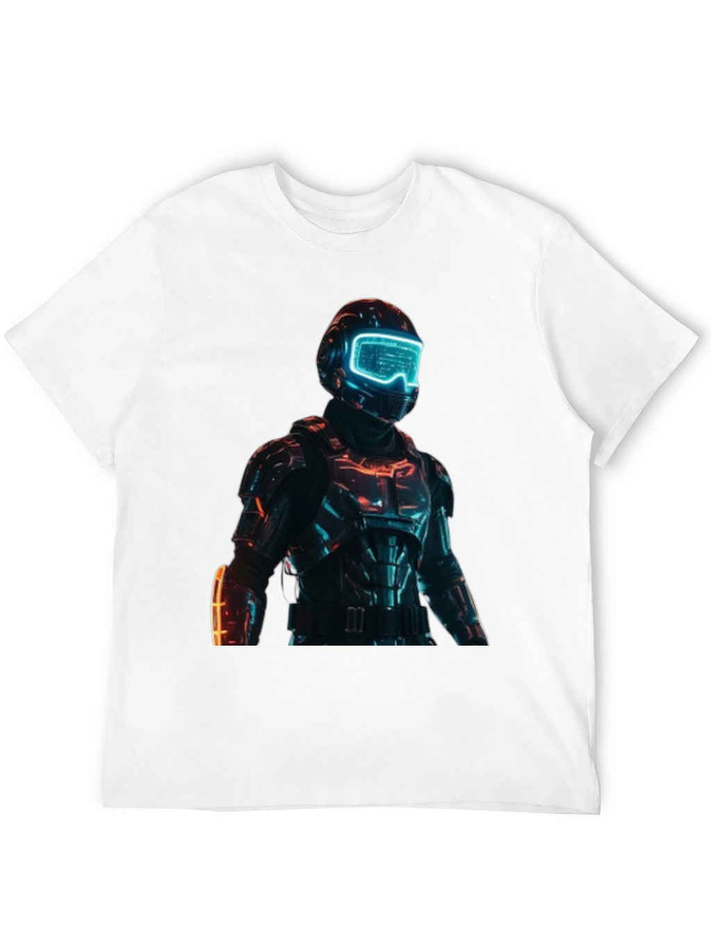 Sci-Fi Armor T-Shirt - Futuristic Design