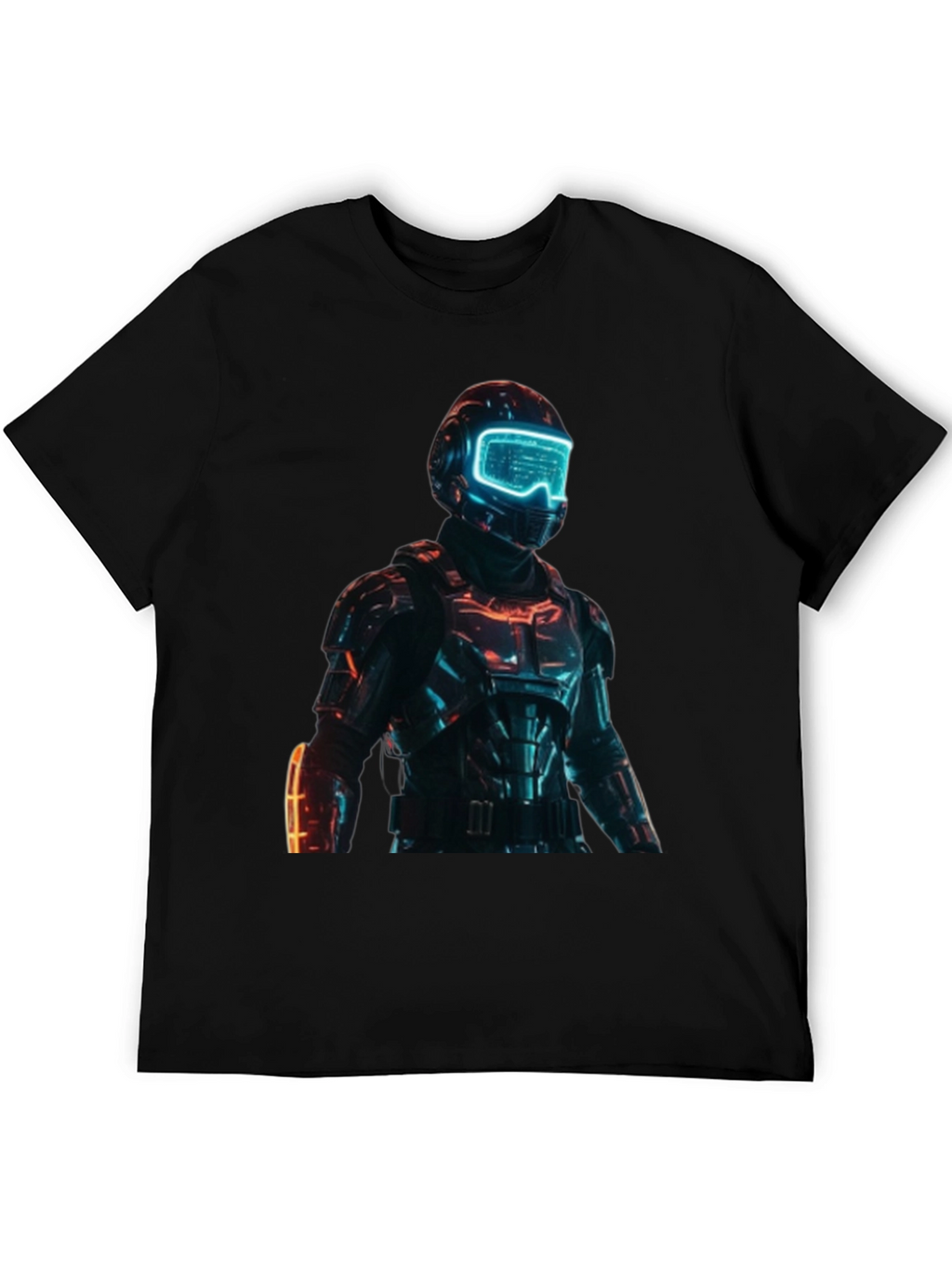 Sci-Fi Armor T-Shirt - Futuristic Design