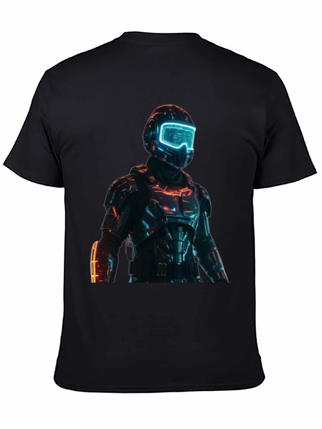 Sci-Fi Armor T-Shirt - Futuristic Design