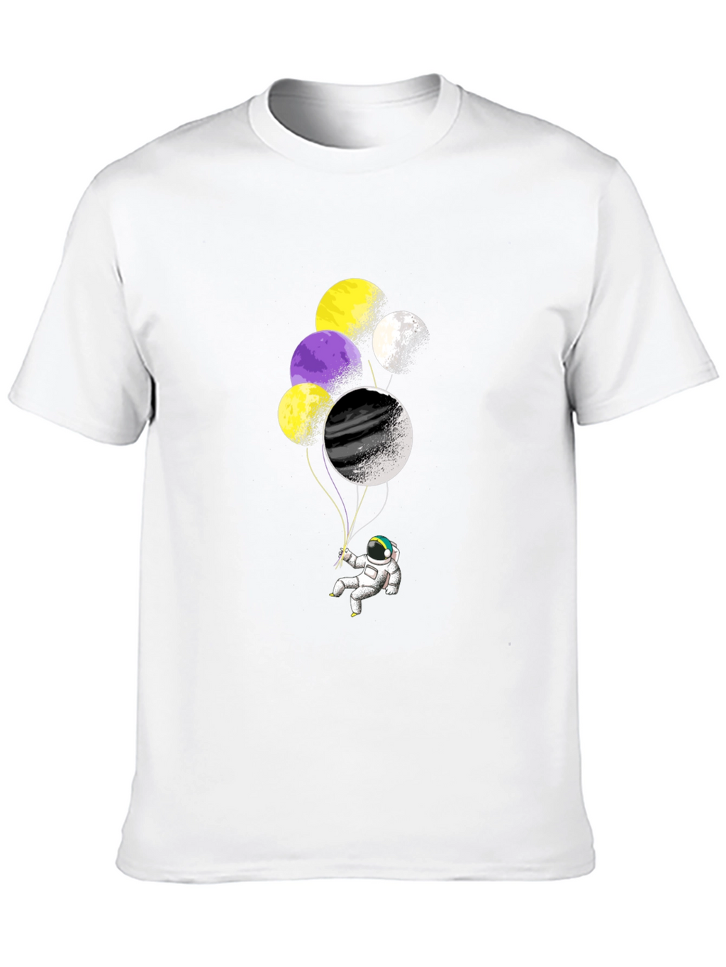 Astronaut Balloons Graphic T-Shirt