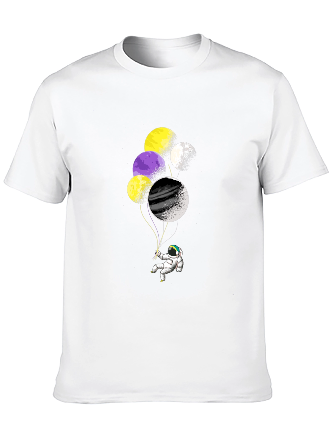 Astronaut Balloons Graphic T-Shirt