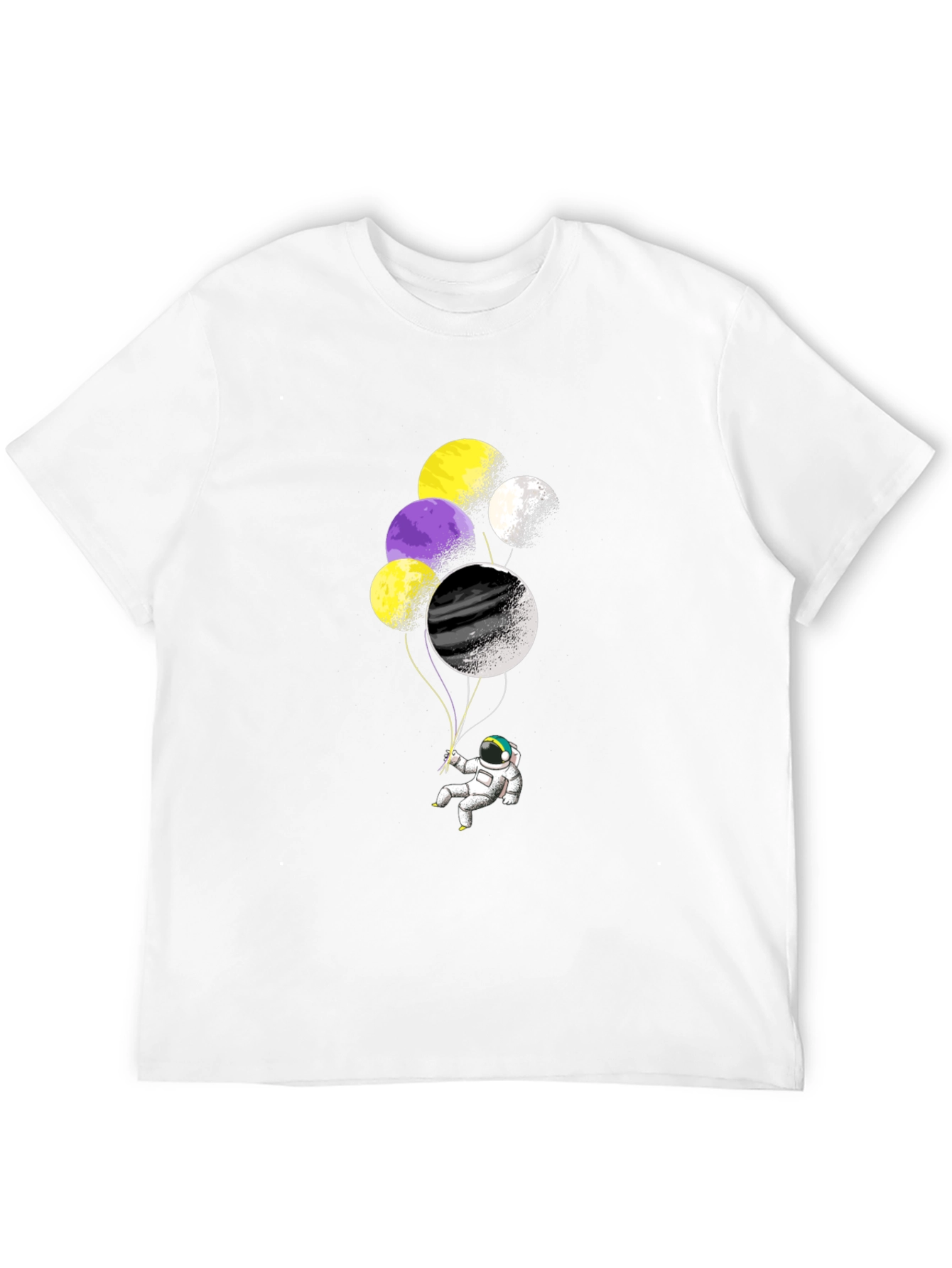 Astronaut Balloons Graphic T-Shirt