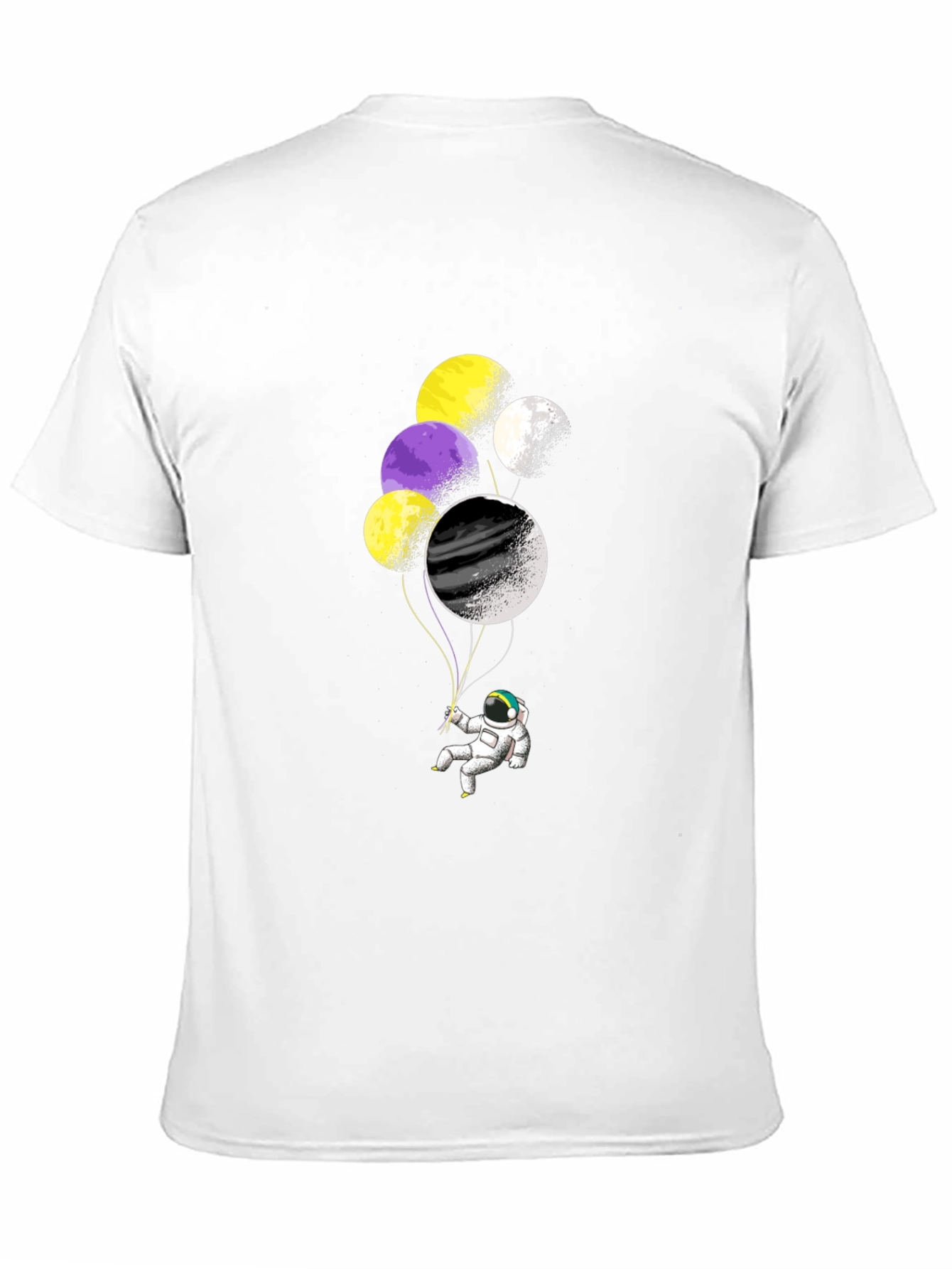 Astronaut Balloons Graphic T-Shirt