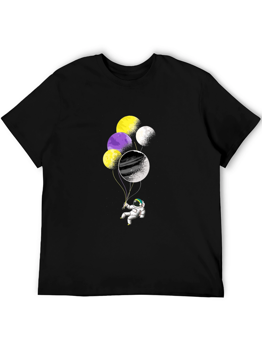 Astronaut Balloons Graphic T-Shirt