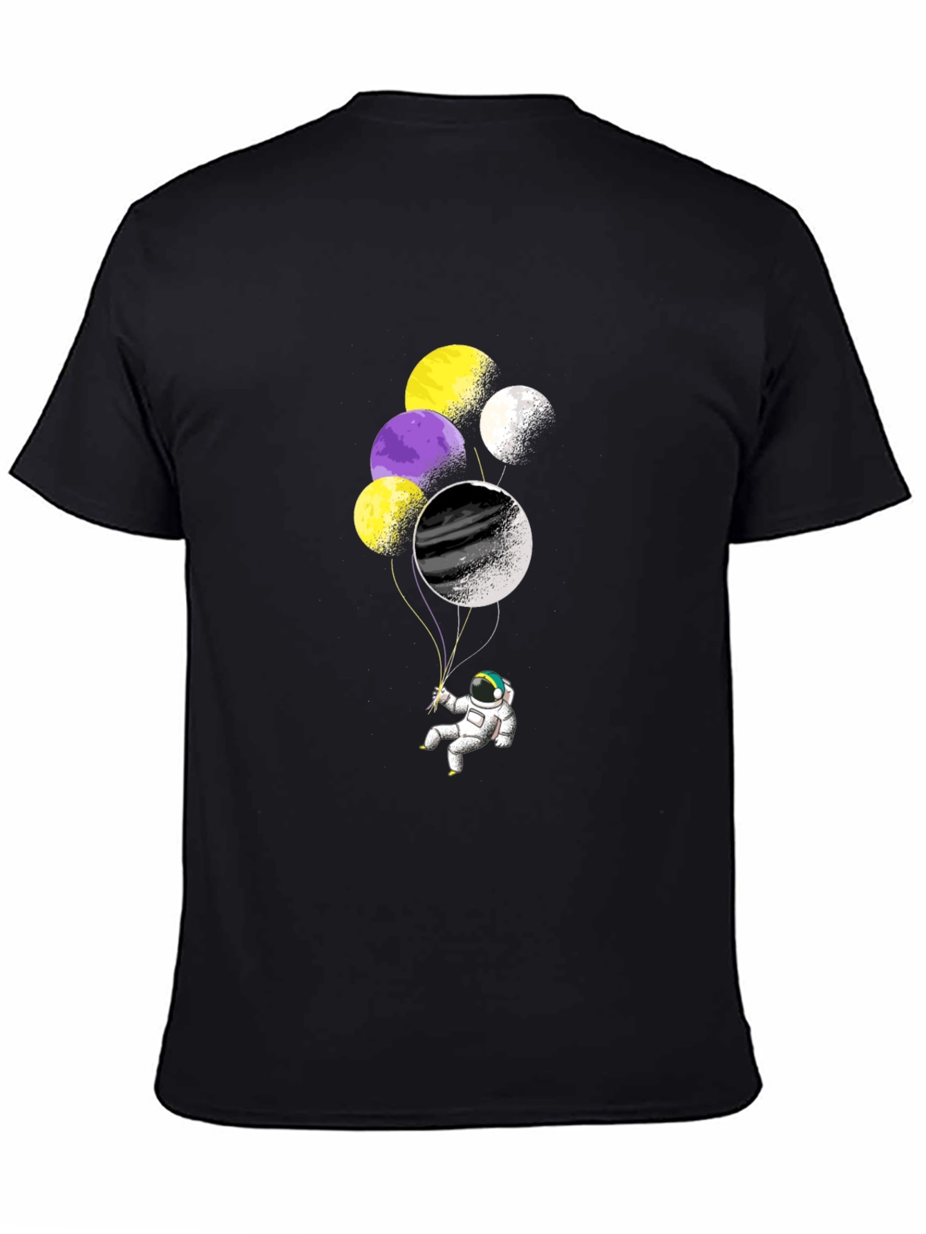 Astronaut Balloons Graphic T-Shirt