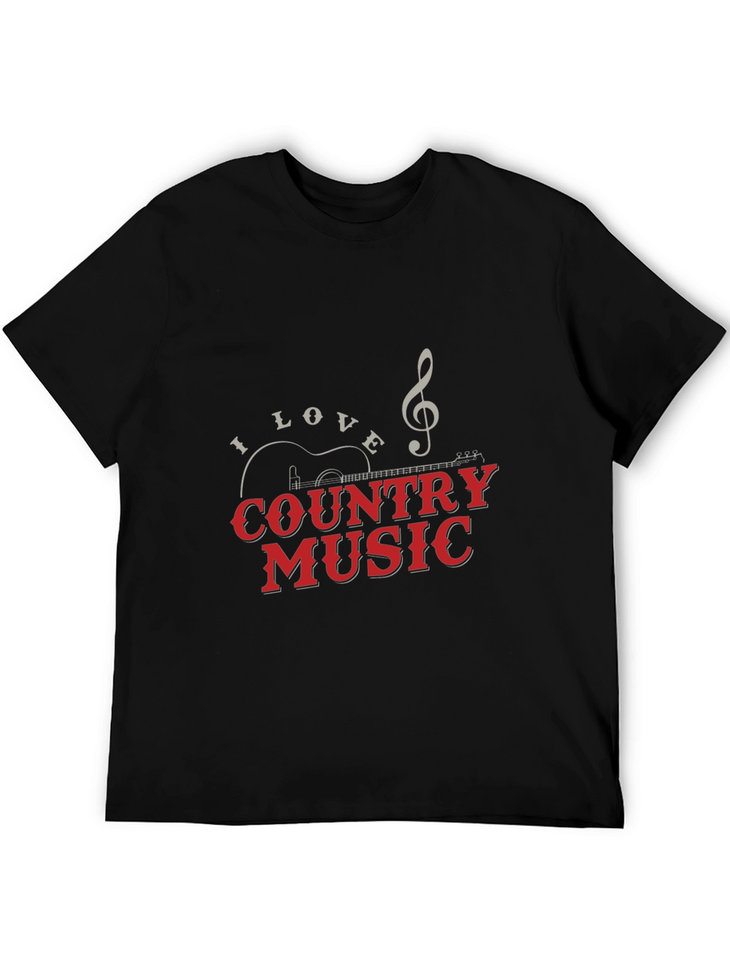 Country Music Graphic Tee - Black