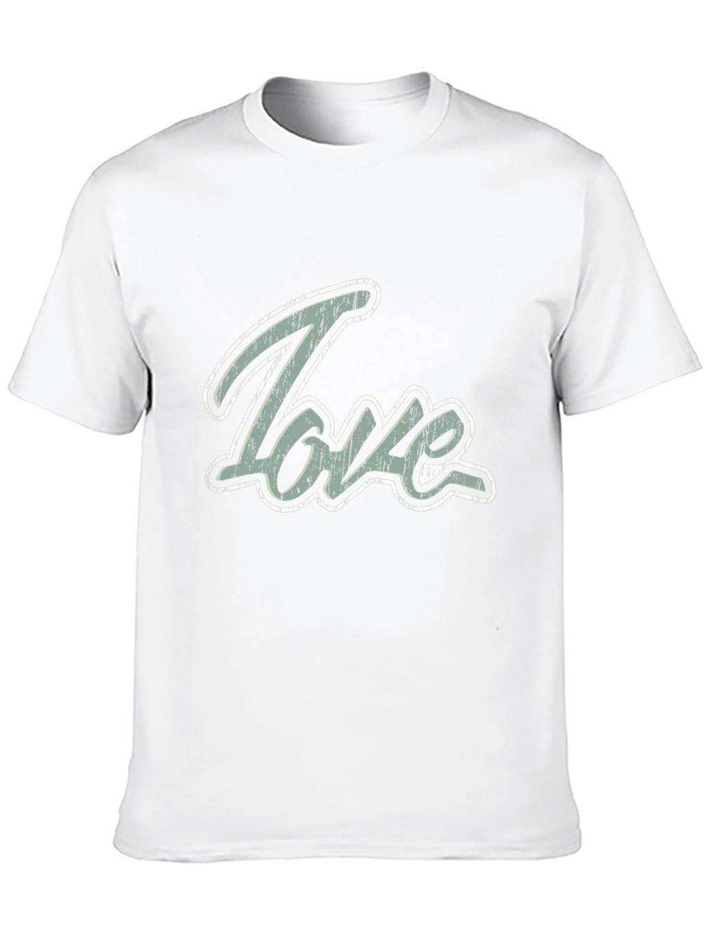 Love Graphic Print Mens Black T-Shirt