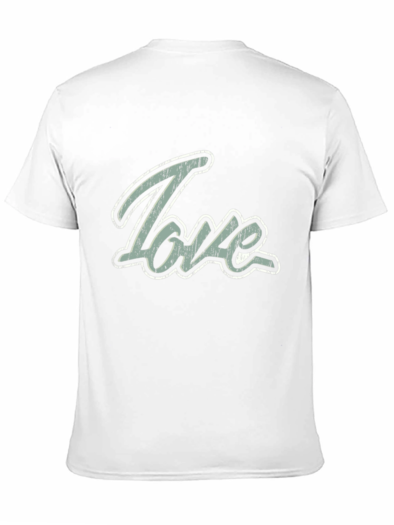 Love Graphic Print Mens Black T-Shirt