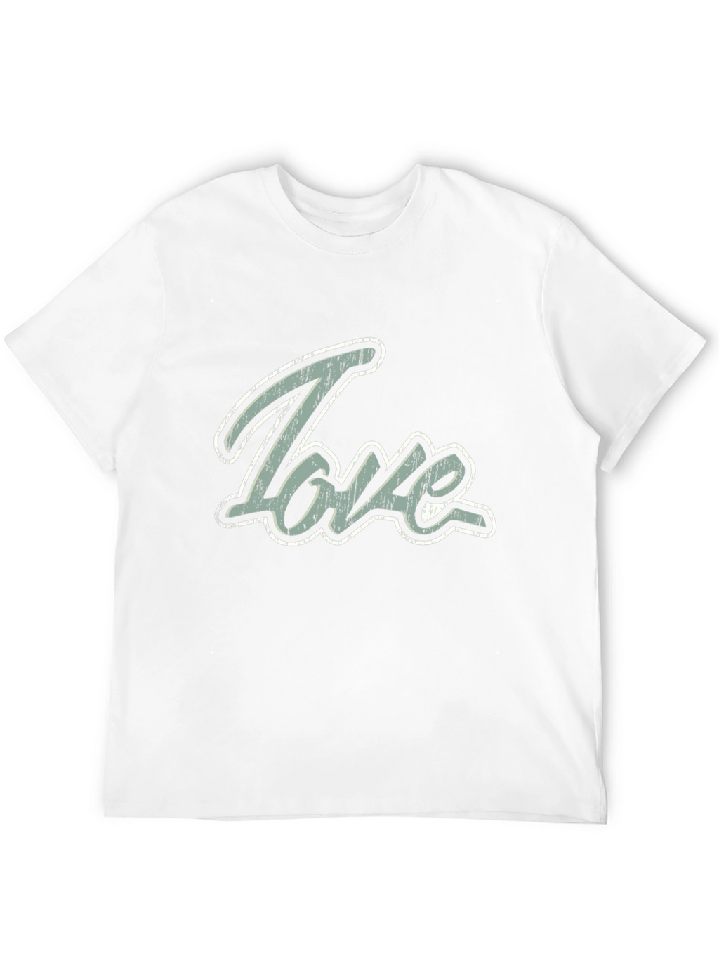 Love Graphic Print Mens Black T-Shirt
