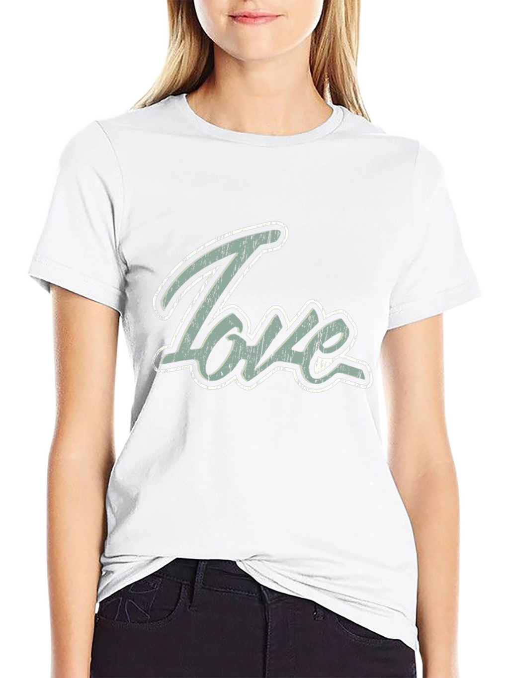 Love Graphic Print Mens Black T-Shirt