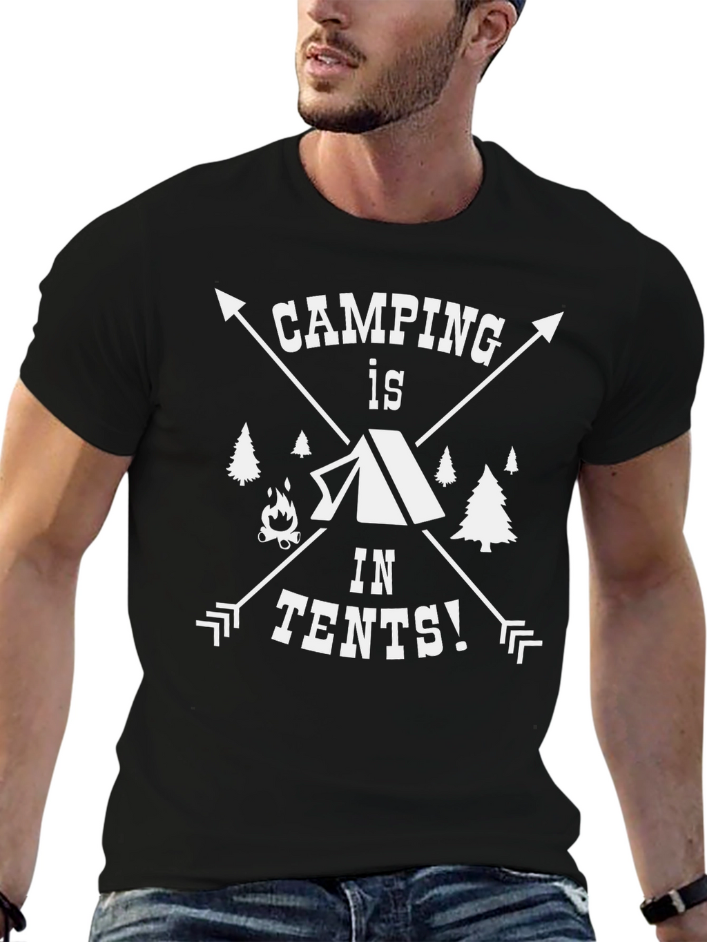 Camping in Tents Graphic Tee - Unisex