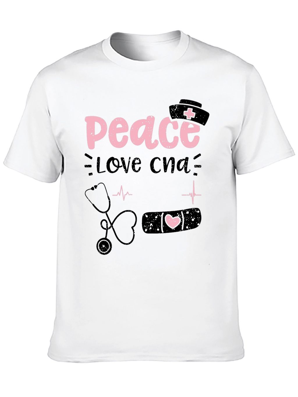Peace Love CNA T-Shirt Nurse Apparel