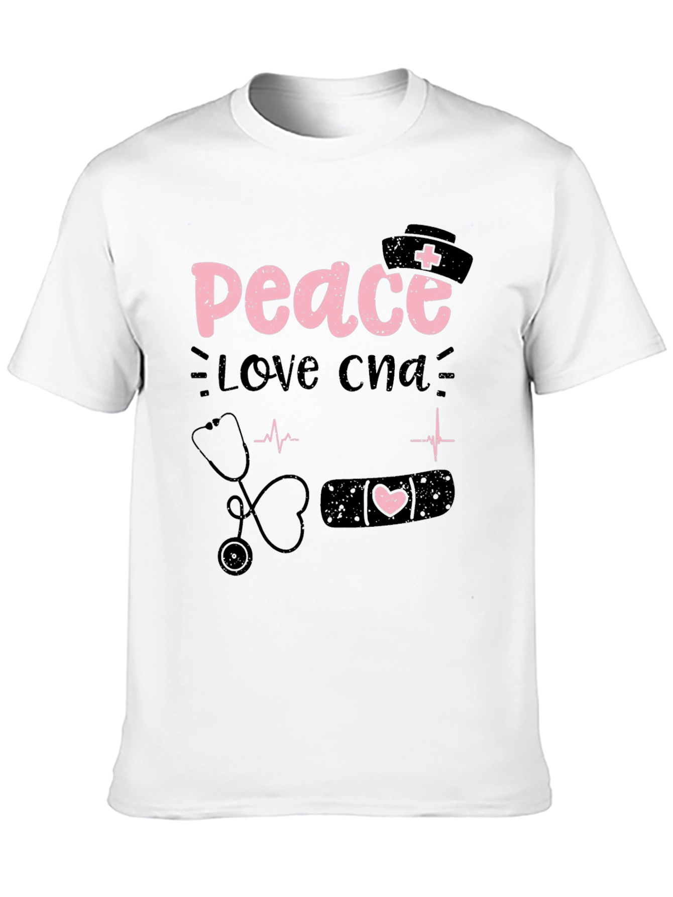 Peace Love CNA T-Shirt Nurse Apparel