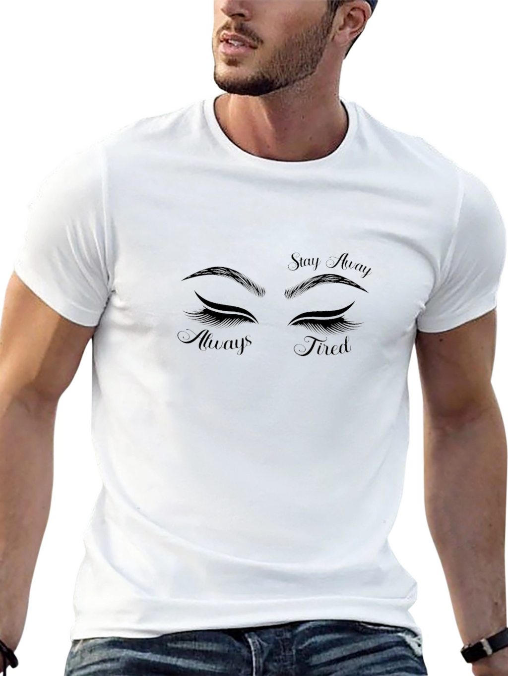 Always Tired Graphic Print Tee