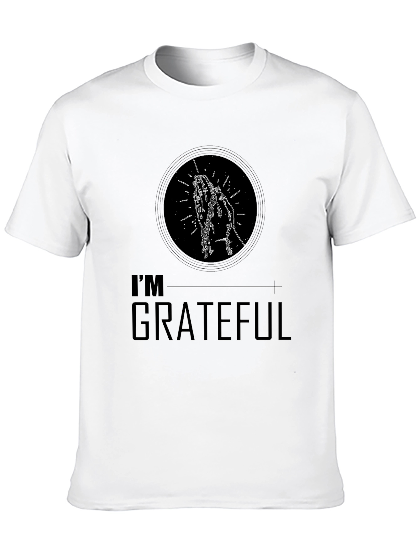 Im Grateful Graphic T-Shirt - Stylish Black Tee