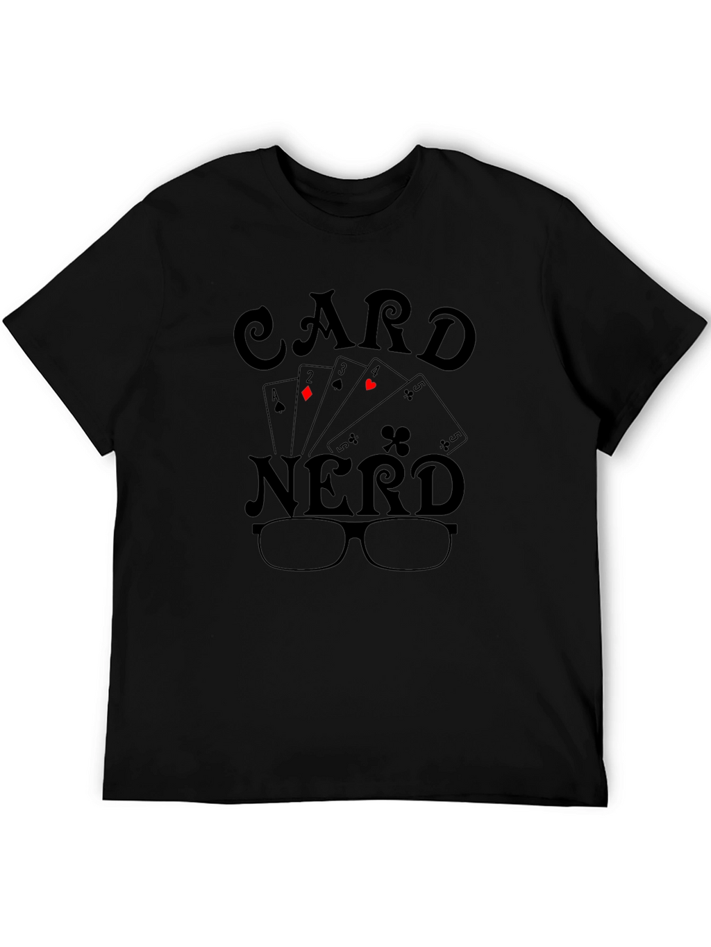 Card Nerd T-Shirt - Poker Playing Geek Tee