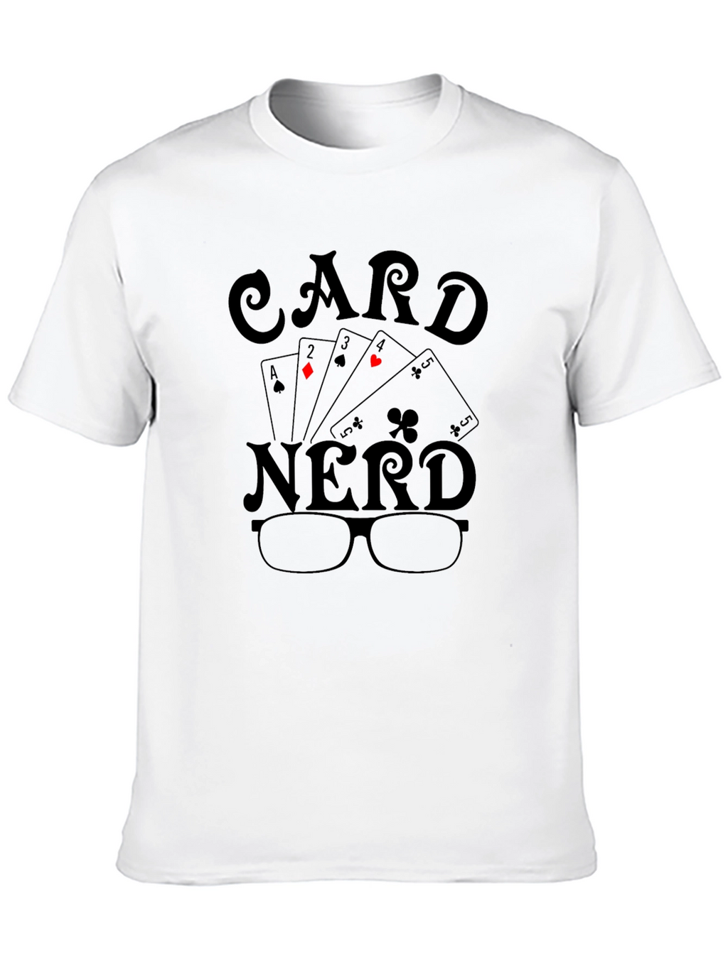 Card Nerd T-Shirt - Poker Playing Geek Tee