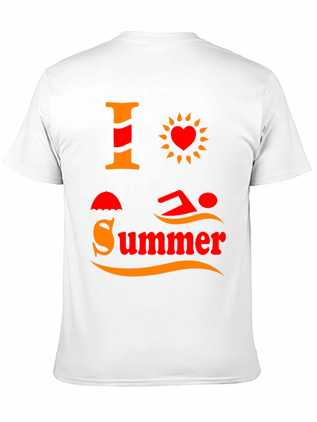 I Love Summer T-Shirt Black Graphic Tee
