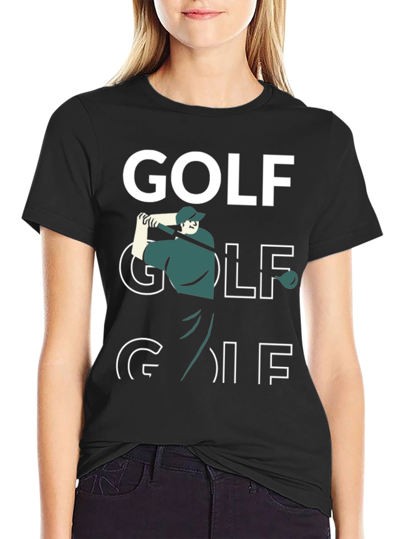 Golf Graphic T-Shirt - Black Tee
