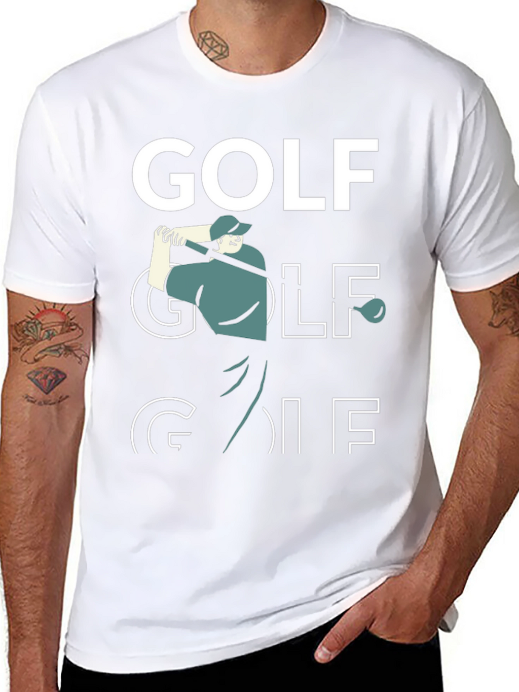 Golf Graphic T-Shirt - Black Tee