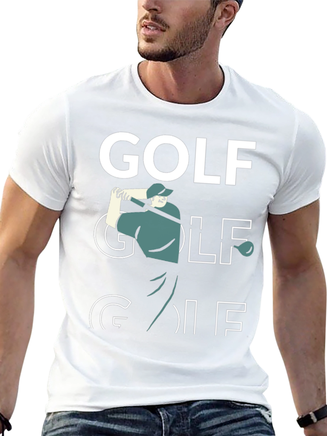 Golf Graphic T-Shirt - Black Tee
