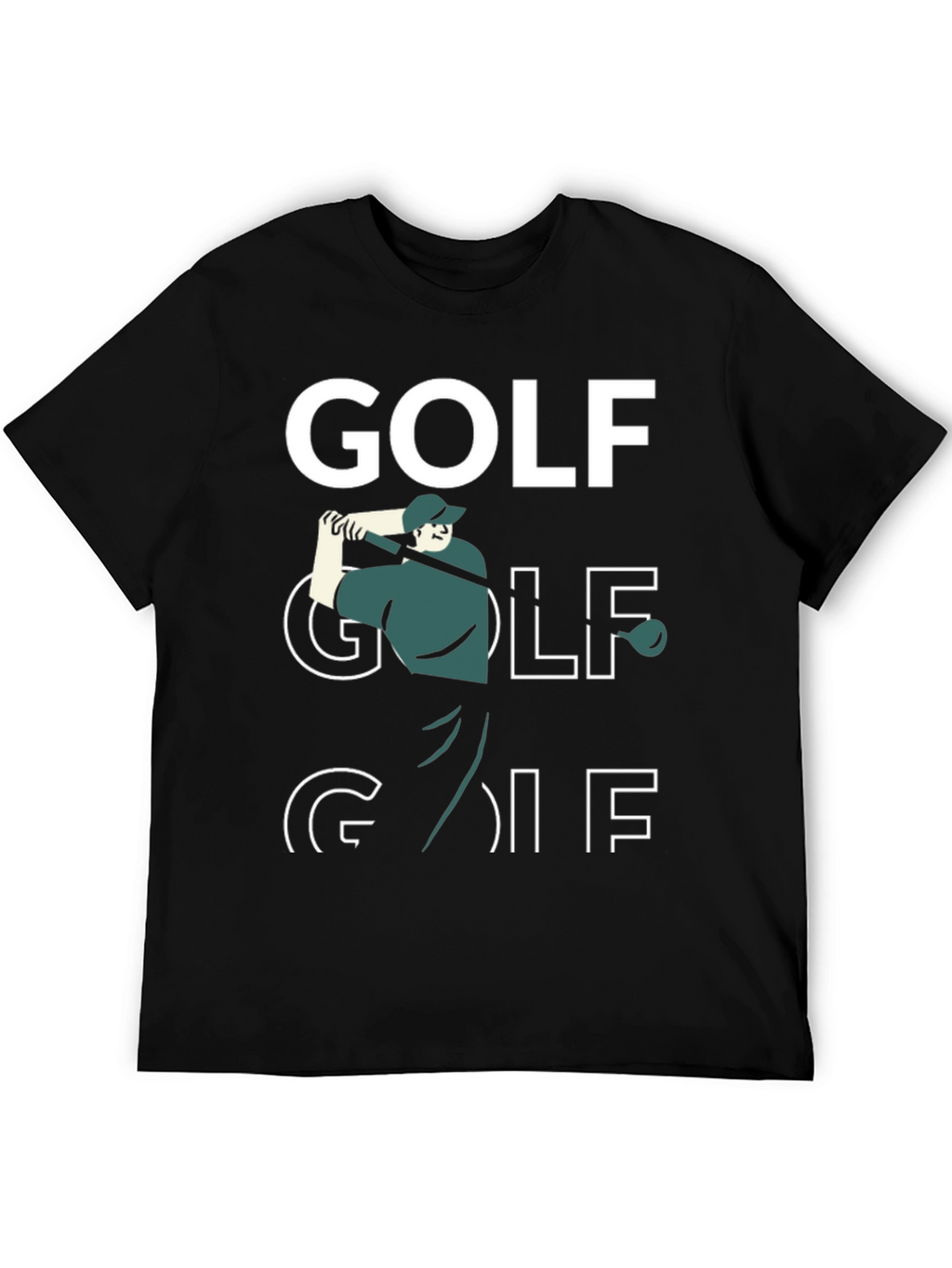 Golf Graphic T-Shirt - Black Tee