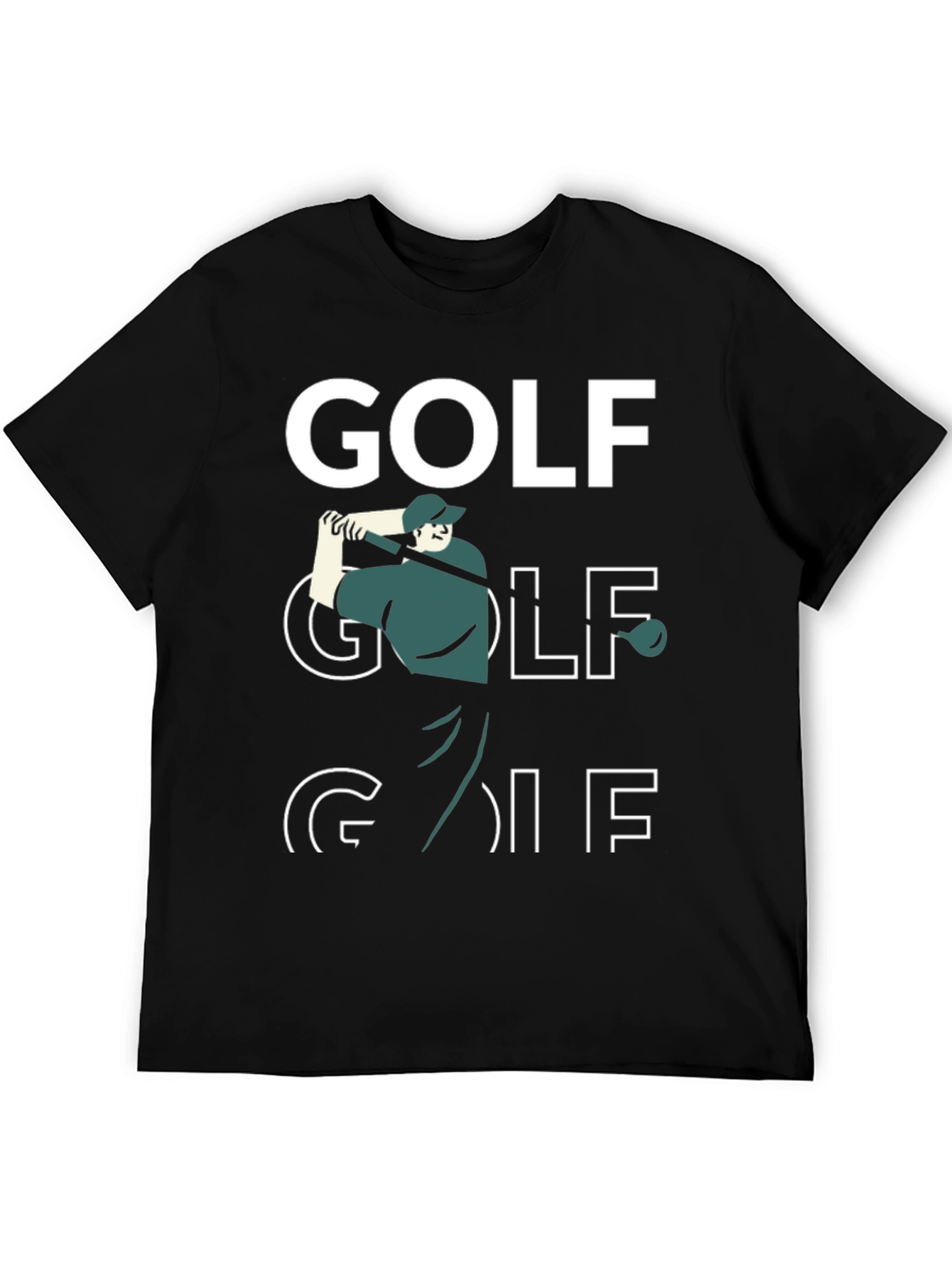 Golf Graphic T-Shirt - Black Tee